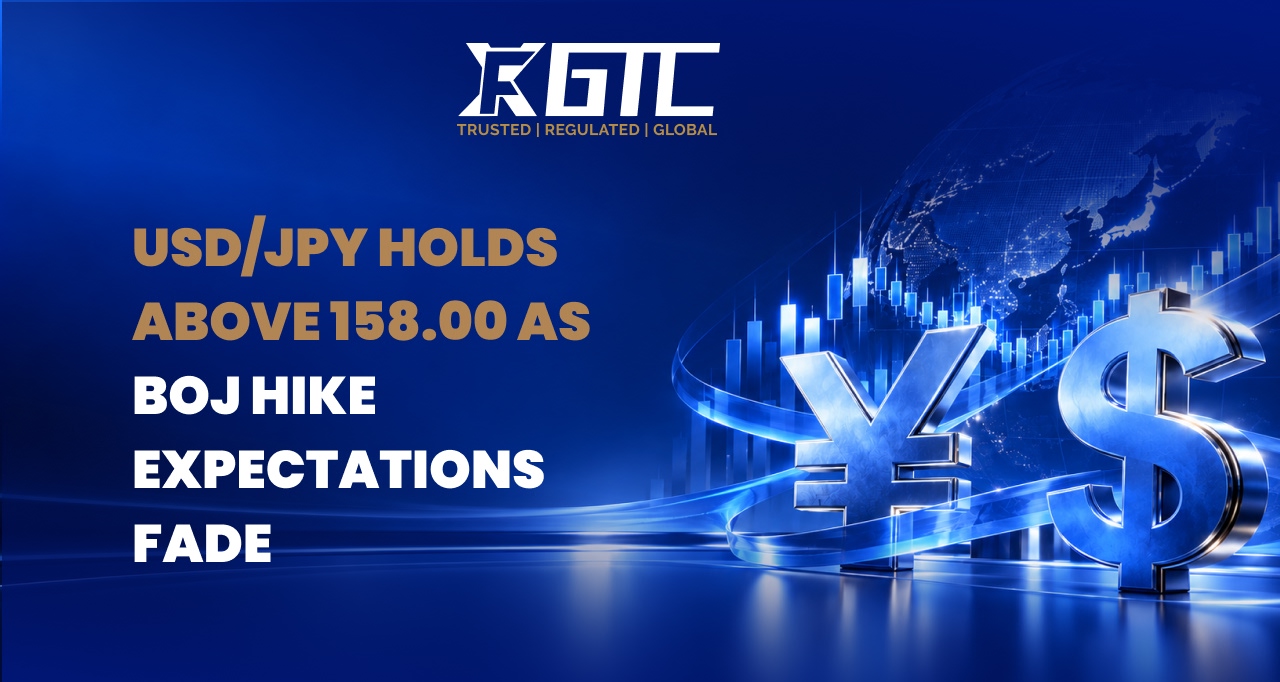 USD/JPY HOLDS ABOVE 158.00 AS BOJ HIKE EXPECTATIONS FADE