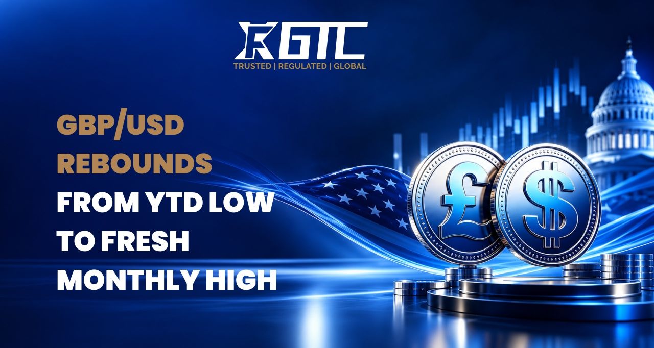 GBP/USD REBOUNDS FROM YTD LOW TO FRESH MONTHLY HIGH