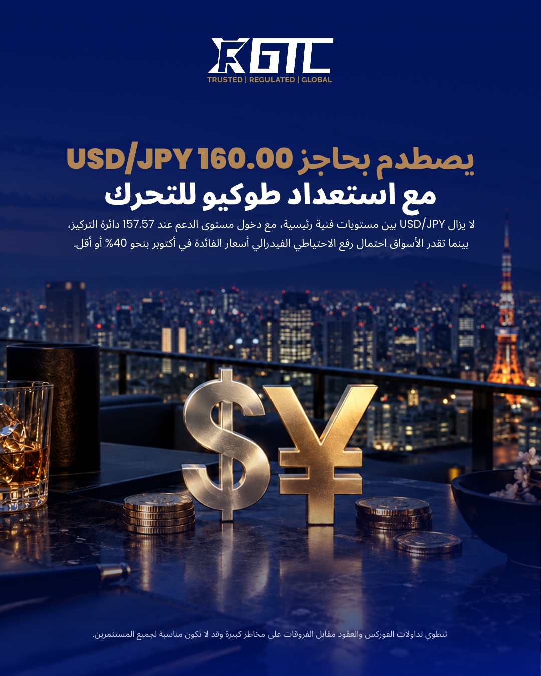 زوج الدولار الأمريكي/الين الياباني يصل إلى حائط عند 160.00 مع استعداد طوكيو للتحرك