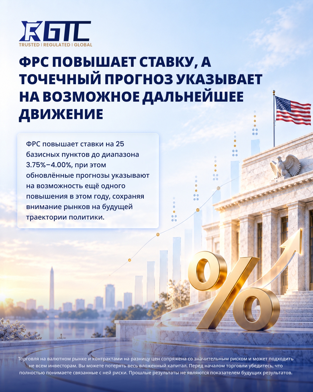 ФРС ПОВЫШАЕТ СТАВКУ, А ТОЧЕЧНЫЙ ГРАФИК СИГНАЛИЗИРУЕТ О ЕЩЁ ОДНОМ ШАГЕ ВПЕРЁД