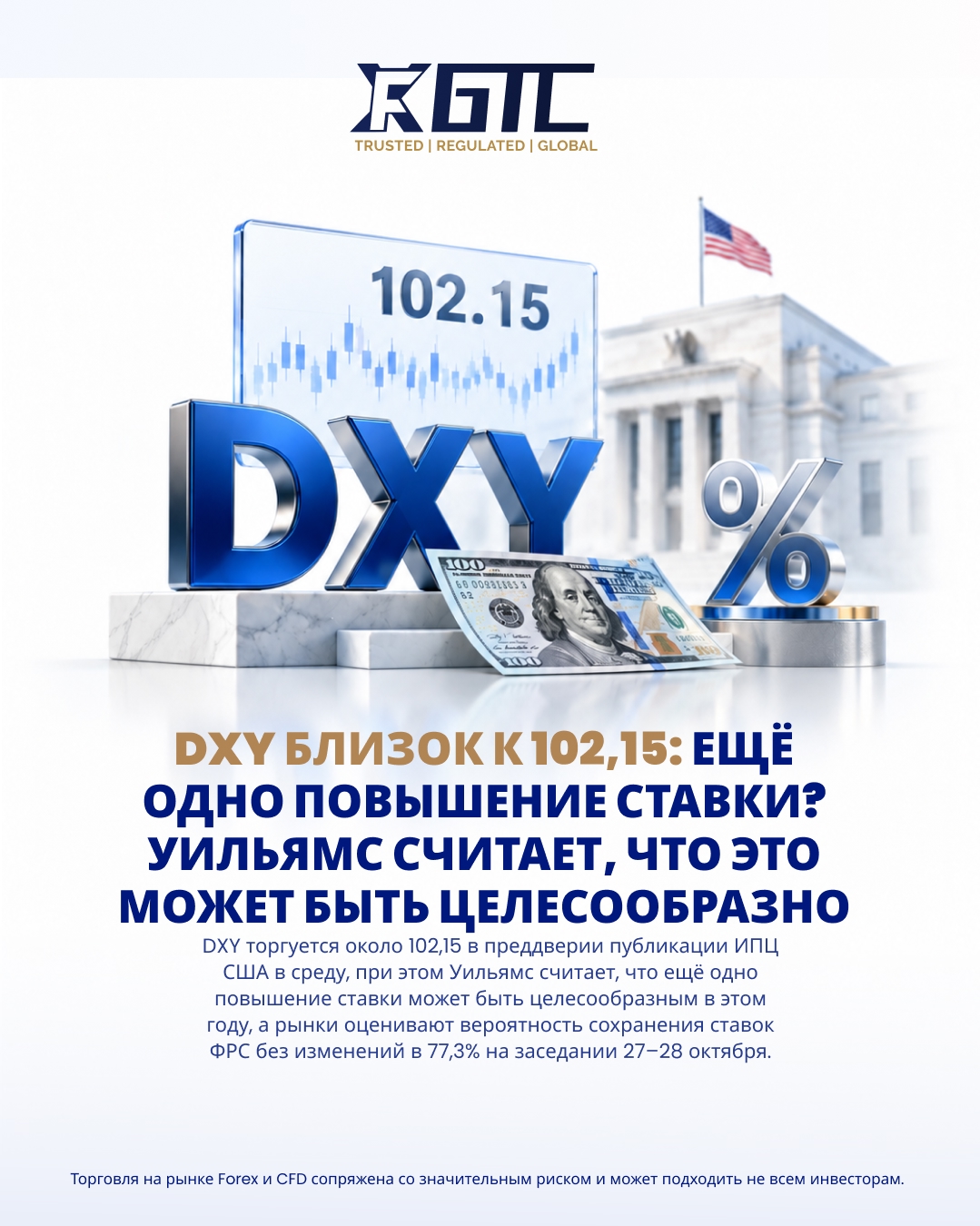 DXY NEAR 102.15: ЕЩЕ ОДНО ПОВЫШЕНИЕ? WILLIAMS ГОВОРИТ, ЧТО ОНО МОЖЕТ БЫТЬ ЦЕЛЕСООБРАЗНО