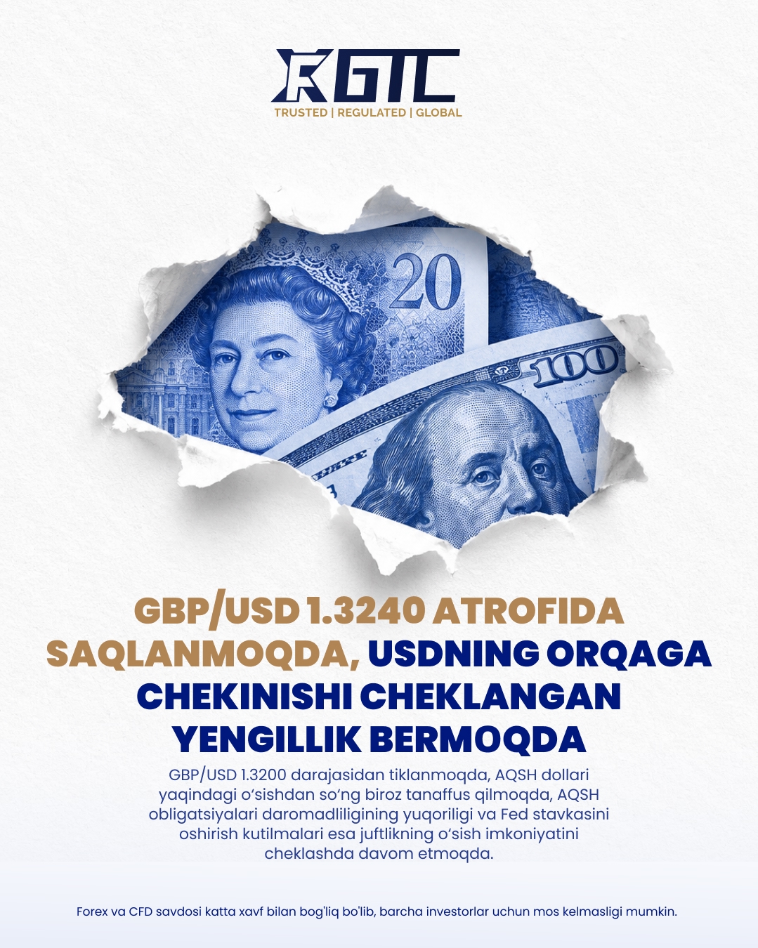 GBP/USD HOLDS NEAR 1.3240 AS USD PULLBACK OFFERS LIMITED RELIEF