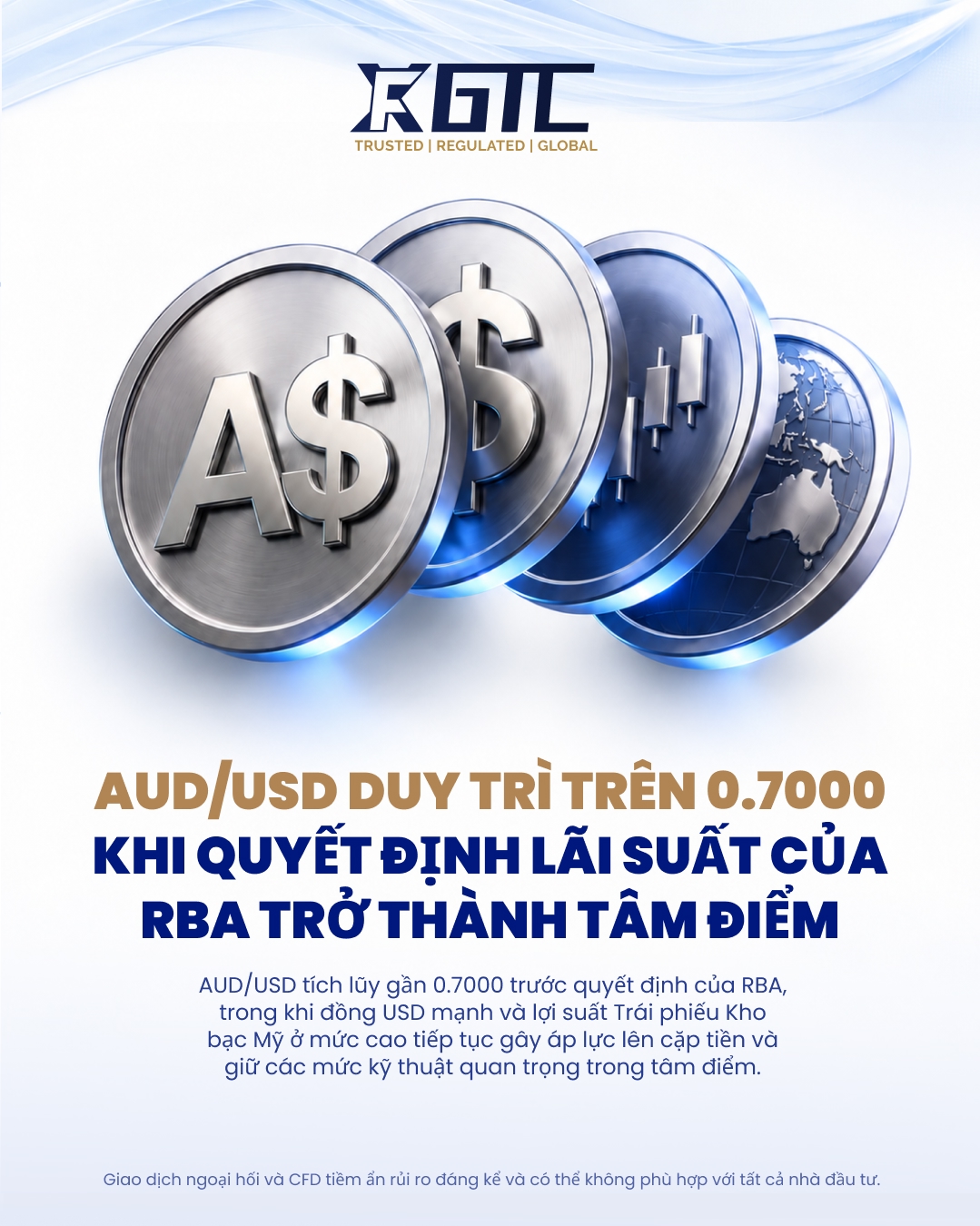 AUD/USD HOLDS ABOVE 0.7000 AS RBA RATE DECISION COMES INTO FOCUS