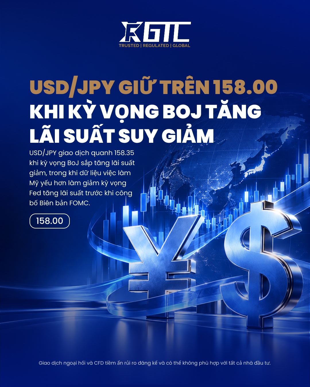 USD/JPY HOLDS ABOVE 158.00 AS BOJ HIKE EXPECTATIONS FADE