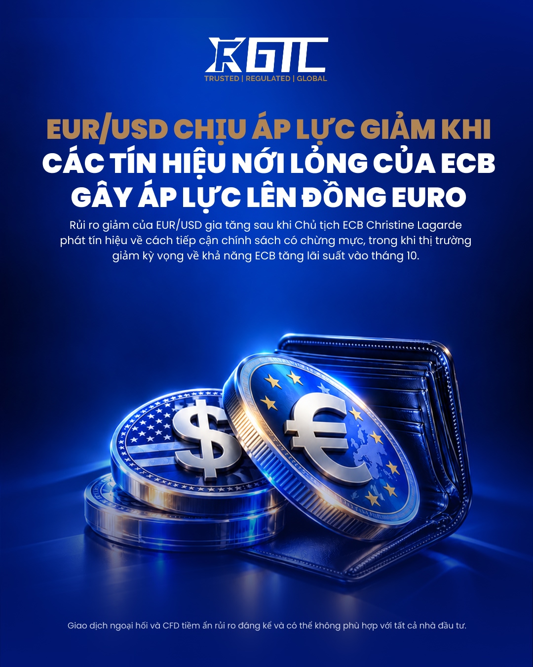 EUR/USD FACES DOWNWARD PRESSURE AS DOVISH ECB SIGNALS WEIGH ON EURO