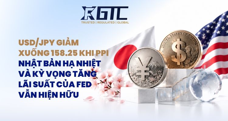 USD/JPY GIẢM XUỐNG 158,25 KHI CHỈ SỐ GIÁ SẢN XUẤT NHẬT BẢN HẠ NHIỆT VÀ NHỮNG KỲVỌNG TĂNG LÃI SUẤT CỦA FED VẪN CÒN